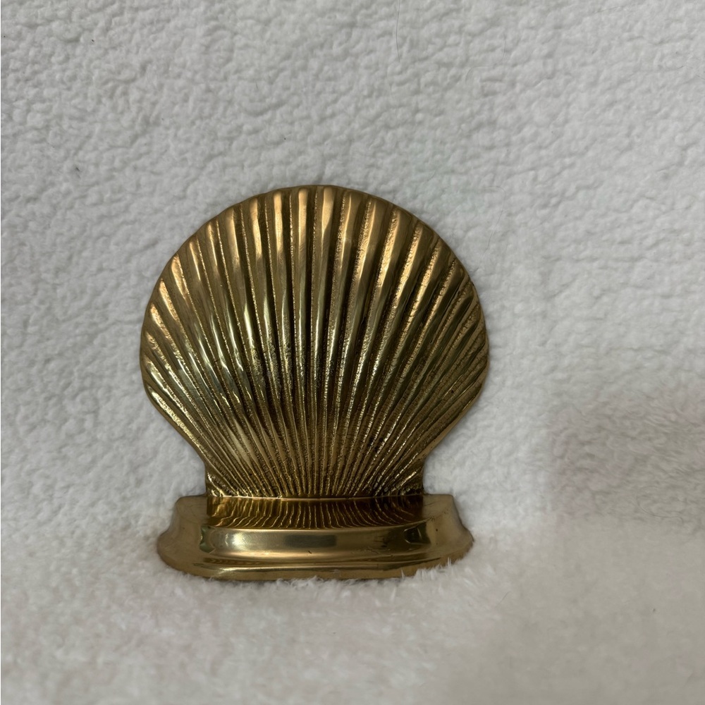 Brass Shell Bookend